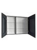 Шкаф-зеркало Continent Mirror Box black Led 100см МВК051