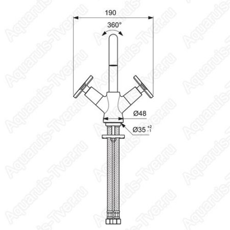 Смеситель Vidima Art для раковины BA326AA