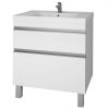 Тумба с раковиной Dreja Eco Grace Plus 70 99.0905 белый глянец