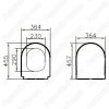 Крышка-сиденье Vitra S50/S40/Integra Round тонкое с микролифтом