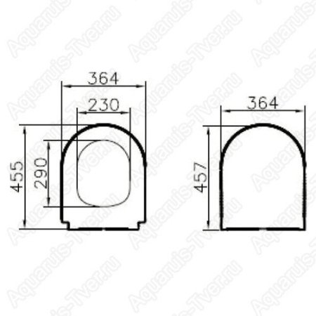 Крышка-сиденье Vitra S50/S40/Integra Round тонкое с микролифтом