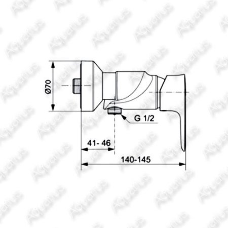 Смеситель Ideal Standard Connect Air для душа