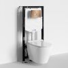 Инсталляция WasserKRAFT Aller с унитазом WasserKRAFT Mindel с микролифтом 10TLT.010.ME.RG02.H002