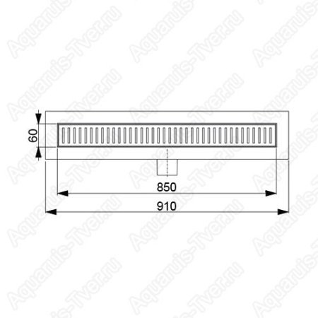 Душевой лоток AlcaPlast APZ106-850 Low с ножками и сифоном