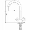 Смеситель для кухни Aringa Арно AR02026CH