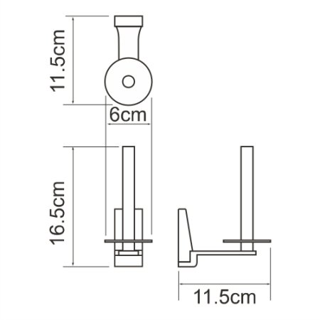 Держатель т/б WasserKRAFT Lopau K-6097