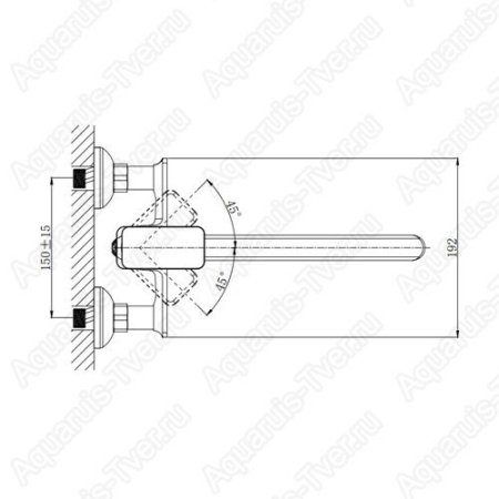 Смеситель Rush Bruny для ванны BR4335-51