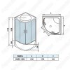 Душевая кабина WeltWasser Emmer 12055-2 120х120