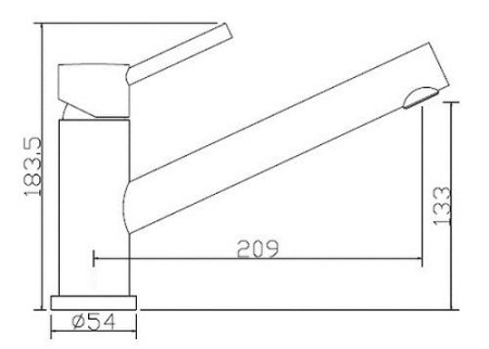 Смеситель Seaman Eco Venice SSN-1381 для кухни (сталь)