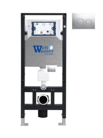 Инсталляция для унитаза WeltWasser Amberg 506 CR клавиша хром