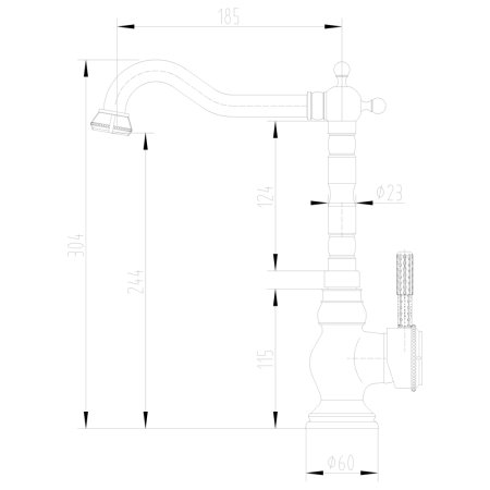 Смеситель Lemark Jasmine LM6645B для кухни