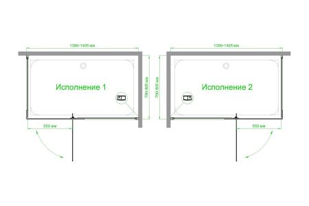 Душевой уголок Royal Bath RB8140HPV-C 140x80 Душевой уголок Royal Bath RB8140HPV-C 140x80