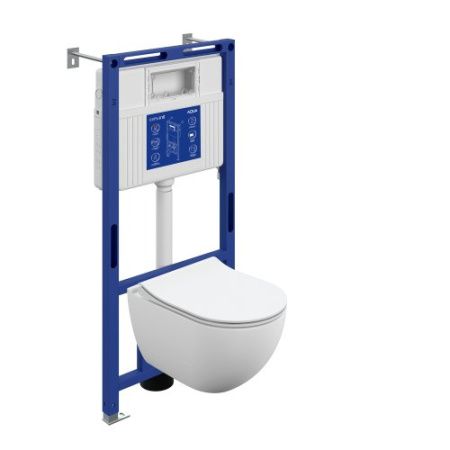 Инсталляция Cersanit Aqua 50 Prime M с унитазом Cersanit Brasko с микролифтом 69315