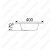 Раковина CeramaLux 51см YJ-803-50