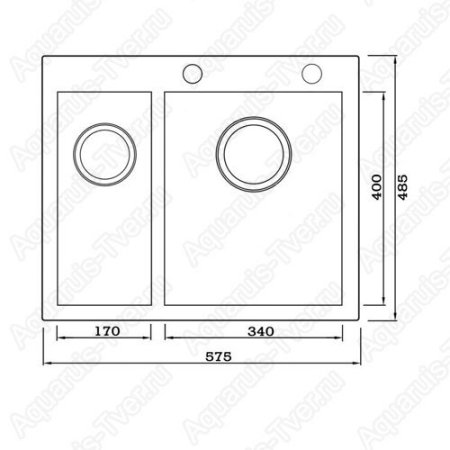 Мойка Seaman Eco Marino SMV-Z-575 (L) вентиль-автомат