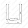 Душевая кабина Style ES-309W GP 120x80 (R)