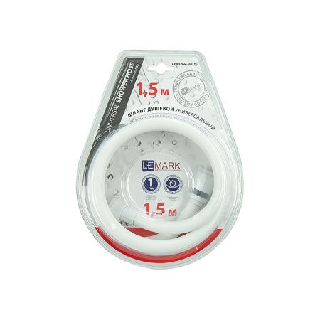 Шланг для душа Lemark 150см LE8026P-White
