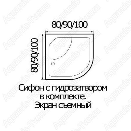 Душевой поддон River 100/44 C