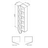 Пенал Am.Pm Spirit 2.0 35 (R) белый M70ACHR0356WG