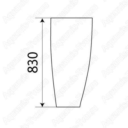 Раковина CeramaLux B133B 49см (напольная)