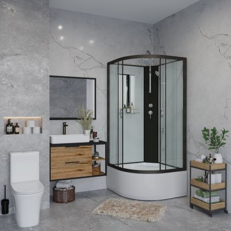 Душевая кабина Niagara Classic NG-6709-14BKT 100x100 67091414BKT