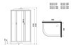 Душевая кабина Niagara 120x80 NG-3312-14R