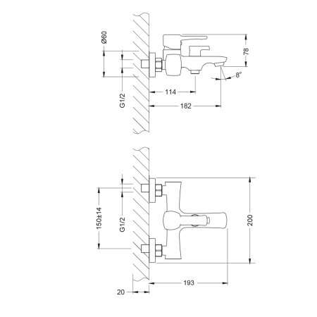 Смеситель Lemark Evitta LM0514C для ванны