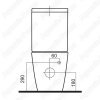 Унитаз-компакт Am.Pm Inspire C508607WH