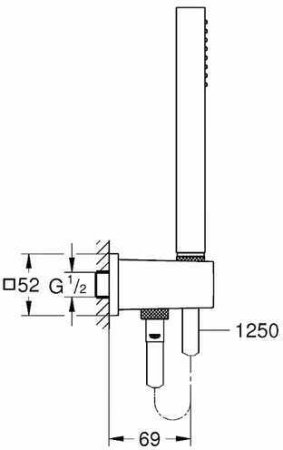 Душевой гарнитур Grohe Euphoria Cube 26405000