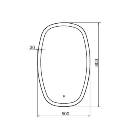 Зеркало Comforty Космея 50см 00-00005260CF