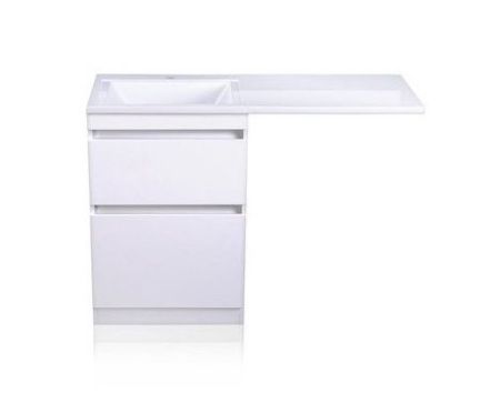 Тумба Style Line Даллас 120 (L) с раковиной Estetus СС-00002338+СС-00002388