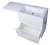 Тумба Style Line Даллас 140 (R) с раковиной Estet СС-00002273+СС-00002215