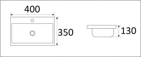 Раковина CeramaLux 40см 9595-40
