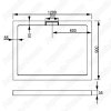Душевой поддон WeltWasser TRS 12090 Душевой поддон WeltWasser TRS 12090