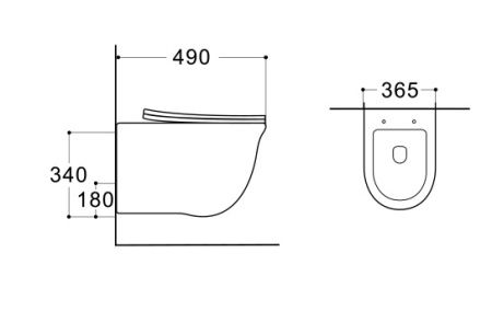 Унитаз подвесной Aquatek Классик AQ1112-00