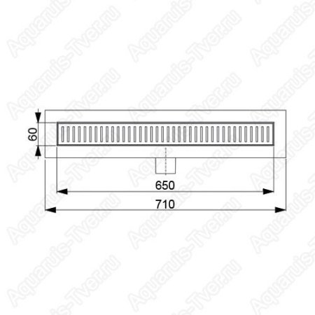 Душевой лоток AlcaPlast APZ101-650 Low с ножками и сифоном