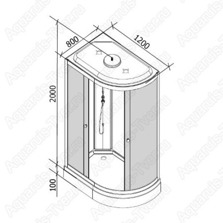 Душевая кабина Parly EC1231 (L) 120x80