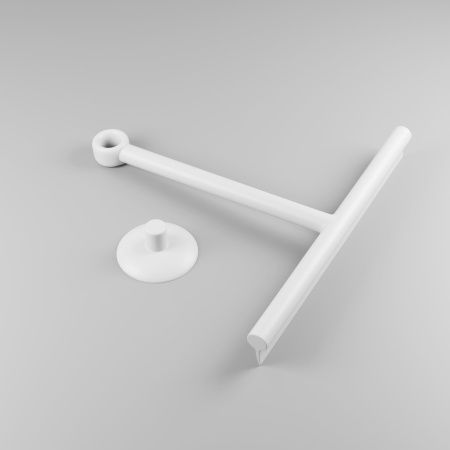 Скребок для стекла RGW BC-01-W 217*211/Белый с присоской