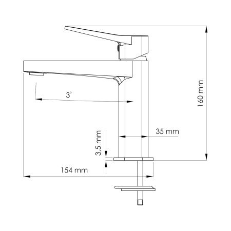 Смеситель WasserKRAFT Aula 1103 для раковины