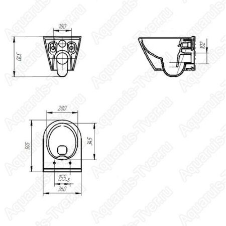 Унитаз подвесной Cersanit City Oval 63114
