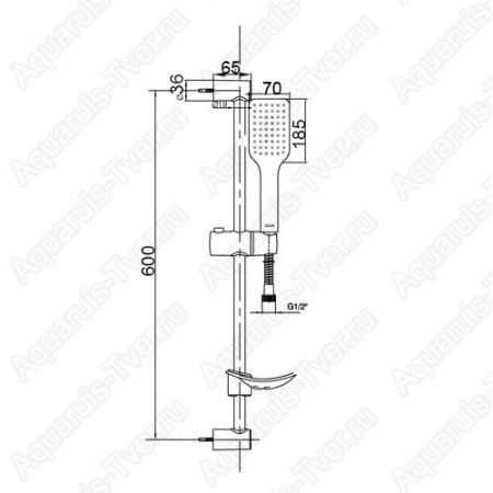 Душевой гарнитур E.C.A. Tiera 102146029EX