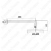 Верхний душ E.C.A. Tiera 20см 102145031C1EX