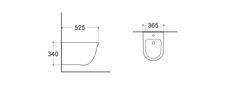 Биде подвесное Aquatek Классик AQ1160-00