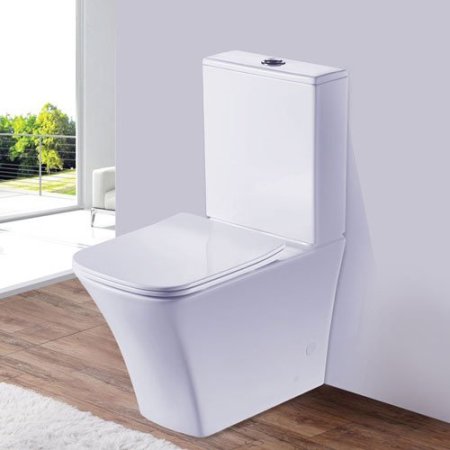 Унитаз-компакт Esbano Crisan White ESUNCRISW без смывного обода с микролифтом