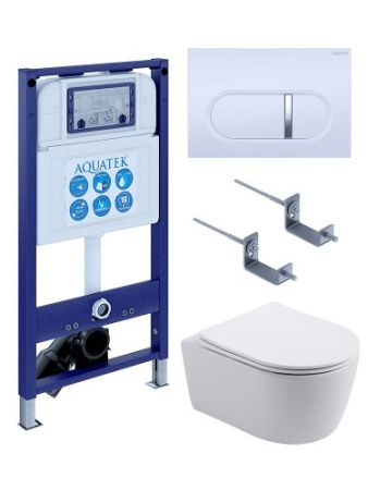 Инсталляция Aquatek с унитазом Aquatek Европа SET AQUATEK ЕВРОПА New-042 4в1