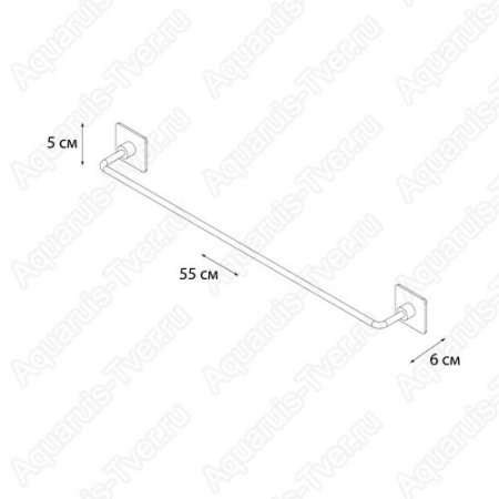 Полотенцедержатель Fixsen Square 55см FX-93101A