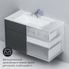 Тумба с раковиной Inspire V2.0 100 графит матовый M50AFHX1003GM