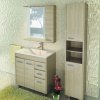 Шкаф-зеркало Comforty Марио 90см сосна лоредо