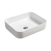 Тумба с раковиной Comforty Лондон 90-2 белый глянец с бежевой столешницей