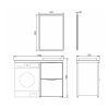Зеркало Comforty Лозанна-55 серый матовый 00-00009575CF